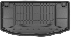 Резиновый коврик в багажник для Kia Picanto (mkII) 2011-2017 (без двухуровневого пола) (Frogum Proline Premium)