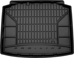 Гумовий килимок в багажник для Skoda Rapid (mkI) 2012-2019 (Spaceback)(без двухуровневого пола) (Frogum Proline Premium)