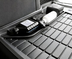 Резиновый коврик в багажник для Ford S-Max (mkI) 2006-2014 (7 мест)(без двухуровневого пола)(разложенный 3 ряд) (Frogum Proline Premium). Фото 2