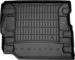 Гумовий килимок в багажник для Jeep Wrangler Unlimited (JL) 2017→ (5-дв.)(с органайзером)(с сабвуфером Alpine)(2 ряд без регулировок) (Frogum Proline Premium)