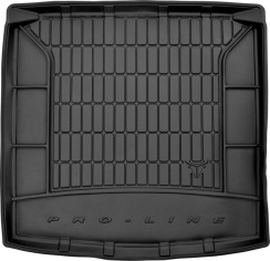 Резиновый коврик в багажник для Ford Focus (mkIV) 2018→ (универсал)(нижний уровень)(с докаткой)(без боковых ниш) (Frogum Proline Premium)