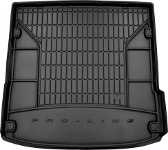 Резиновый коврик в багажник для Audi Q7 (mkI) 2005-2015 (сложенный 3 ряд) (Frogum Proline Premium)