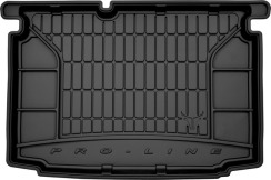 Резиновый коврик в багажник для Volkswagen Polo (mkV) 2009-2017 (хетчбек)(нижний уровень) (Frogum Proline Premium)