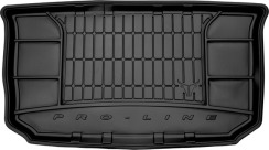 Резиновый коврик в багажник для Renault Twingo (mkIII) 2014→; Smart ForFour (mkII) 2014-2021 (Frogum Proline Premium)
