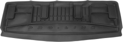 Резиновый коврик в багажник для Renault Espace (mkIV) 2002-2015 (разложенный 3 ряд) (Frogum Proline Premium)
