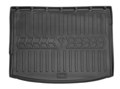 Коврик в багажник для SEAT Leon III (5F) (2012-2019) (hatchback) верхняя полочка с фальш полом с бортиками 30 мм (Stingray)