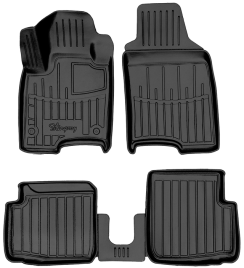 3D килимки для Fiat Panda (2012-2024) з бортиками 30 мм (Stingray)