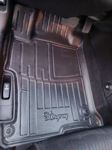 3D коврики для Honda Accord IX (2013-2017) с бортиками 30 мм (Stingray). Фото 2