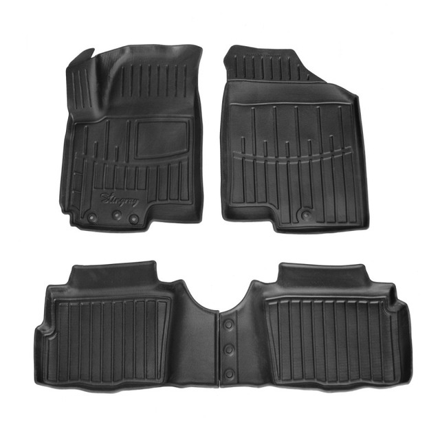 3D коврики для Kia Soul (2008-2013) с бортиками 30 мм (Stingray)