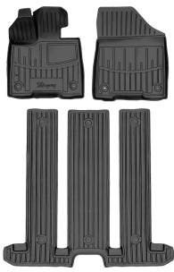 3D коврики для Toyota Sienna IV (6 мест) (2021-...) с бортиками 30 мм (Stingray)