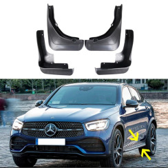 Бризковики для Mercedes GLC 2017+ (автомобіль з підніжкою) (Surtep)