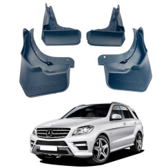 Бризковики для Mercedes-Benz ML class W166 2012-2015 под порог, ПОД AMG ПАКЕТ (Surtep)