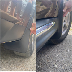 Бризковики для Mitsubishi Outlander XL 2007-2012 Широкий поріг (Surtep)