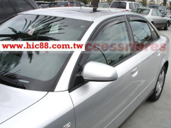 Ветровики для Audi A4 (B6/B7) 2000-2008 седан (HIC). Фото 3