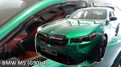 Ветровики для BMW 5 Series G60 2023-... 4D (вставные, комплект 4 шт) (LSE) (Heko). Фото 2