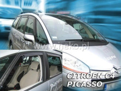 Ветровики для Citroen C4 Picasso 2006-... 5D (-...OT) (Heko). Фото 3