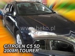 Ветровики для Citroen C5 2007-... 2017 5D (-...OT) универсал (Heko). Фото 3