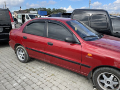 Ветровики для Daewoo Lanos/Sens/Chevrolet Lanos 1997-... (на скотче) (HIC). Фото 3