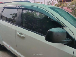 Вітровики для Dodge Journey/Fiat Freemont 2009-2021 з хром молдингом (DEFL)