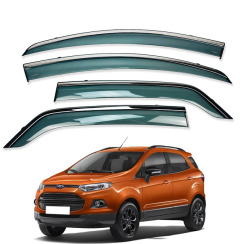 Вітровики для FORD ECOSPORT 2013-2019 з хром молдингом (HAWK)
