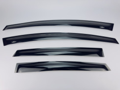 Ветровики для Ford Fiesta 2008-2015 4/5D хэтчбек (HIC). Фото 4