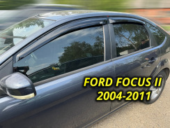 Вітровики для Ford Focus 2004-2011 II седан/хетчбек Q2 (DEFL). Фото 2