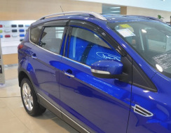 Вітровики для Ford Kuga 2012-2019 (на скотчі) (HIC). Фото 5
