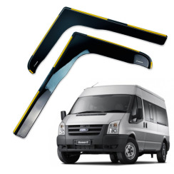 Ветровики для FORD TRANSIT 2000-2013 вставные (HAWK)