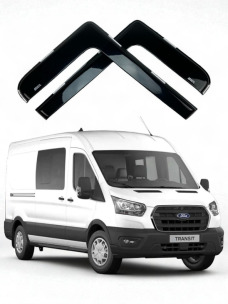 Вітровики для Ford Transit 2000-2014 (вставні комплект 2 шт) (DEFL LUX). Фото 6
