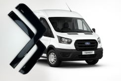 Ветровики для Ford Transit 2000-2014 (вставные комплект 2 шт) (DEFL LUX)
