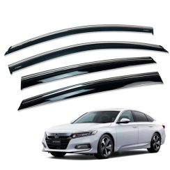 Вітровики для HONDA ACCORD 2018-2023 з хром молдингом (European/Asia Version) (HAWK)