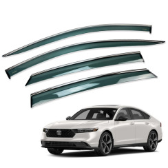 Вітровики для HONDA ACCORD 2023-... з хром молдингом (European/Asia Version) (HAWK)
