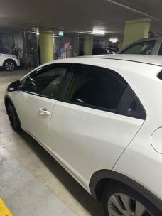 Ветровики для Honda Civic 2012-2017 хэтчбек (HIC). Фото 4