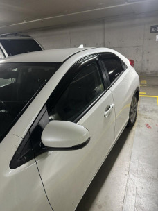 Ветровики для Honda Civic 2012-2017 хэтчбек (HIC). Фото 3
