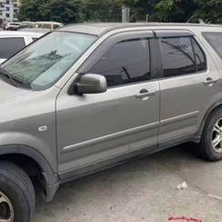 Вітровики для Honda CR-V 2001-2005 з хром молдингом (HAWK). Фото 2