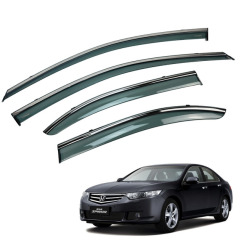 Ветровики для HONDA SPIRIOR/ACURA TSX 2009-2014 с хром молдингом (European/Asia Version) (HAWK)