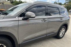 Ветровики для Hyundai Santa Fe 2018-... (HIC). Фото 5