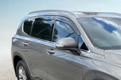 Ветровики для Hyundai Santa Fe 2018-... (HIC). Фото 7
