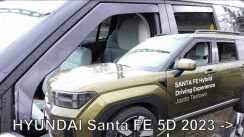Вітровики для Hyundai Santa Fe 2023-... 5D (вставні, комплект 4 шт) (LSE) (Heko)