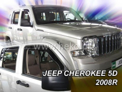 Ветровики для Jeep Cherokee 2008-2013 (-...OT) (Heko). Фото 2