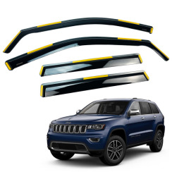 Ветровики для Jeep Grand Cherokee (KL) 2011-2021 вставные (HAWK)