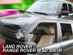 Ветровики для Land Rover Range Rover III 5D OD 2002-... (-...OT) (Heko). Фото 4