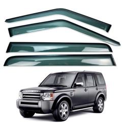 Вітровики для Land Rover Range Rover DISCOVERY 3/4 2010-2019 з хром молдингом (HAWK)