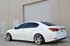 Вітровики для Lexus GS 2012-... з хром молдингом (HIC). Фото 4