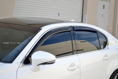 Вітровики для Lexus GS 2012-... з хром молдингом (HIC). Фото 2