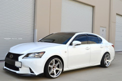 Вітровики для Lexus GS 2012-... з хром молдингом (HIC). Фото 3