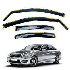 Вітровики для Mercedes C-CLASS (W204) 2008-2014 (вставні, комплект 4 шт) (HAWK)