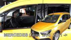 Вітровики для Mercedes Citan II 2021-... 5d (комплект 4 шт.) (Heko). Фото 3