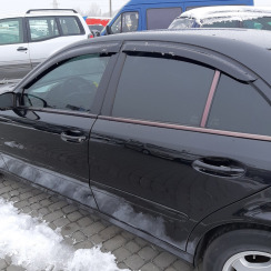 Ветровики для Mercedes E-class W-211 2003-2009 седан (HIC)