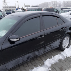 Ветровики для Mercedes E-class W-211 2003-2009 седан (HIC). Фото 2